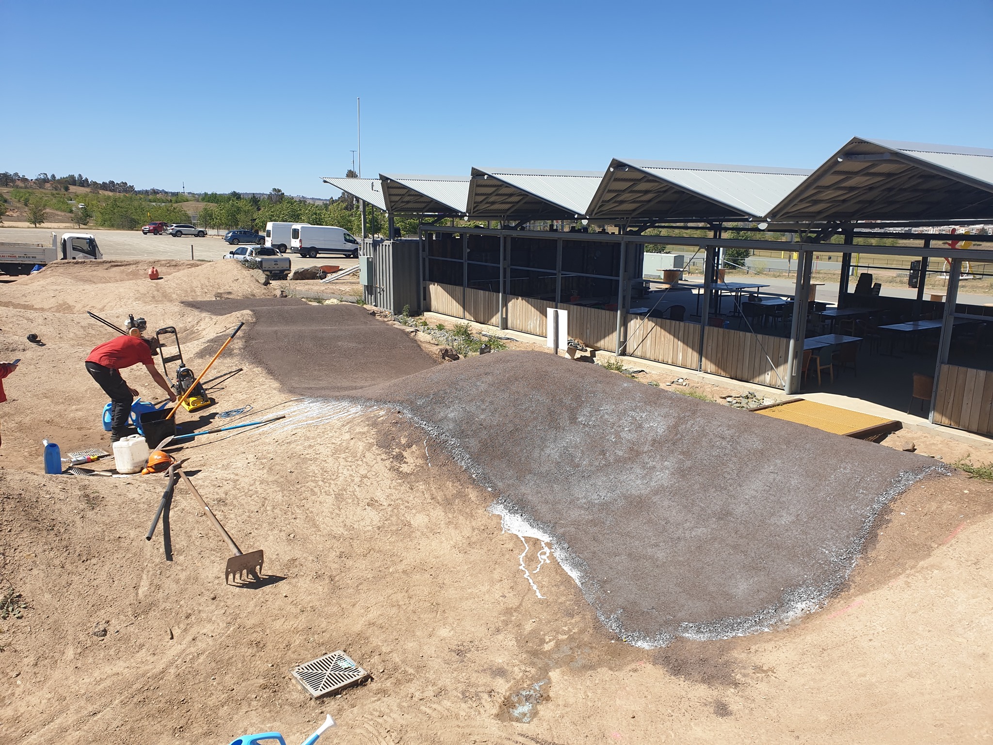 Makin Trax, Three Chillies Design, DirtGlue Industrial & PolyPave Pump Track in Mount Stromlo Canberra