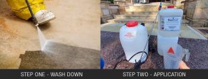Cleaning masonry proir to treatment with masonproof