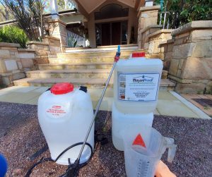 application of mason proof waterproofing products