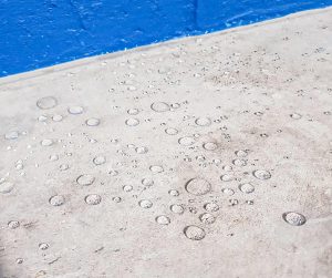masonry surfaces repel moisture after treatment